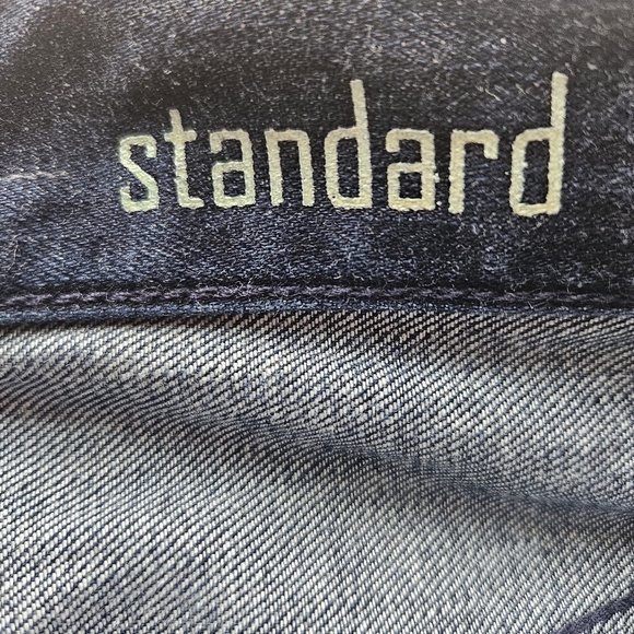 7 For All Mankind Standard Jeans Mens Size 34 (35x34) Button Fly - Picture 11 of 13